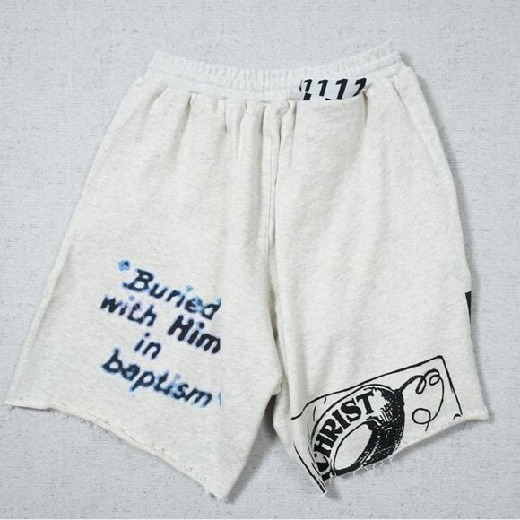 RIVINGTON ROI REBIS Grey Statement Shorts - Picture 5 of 6